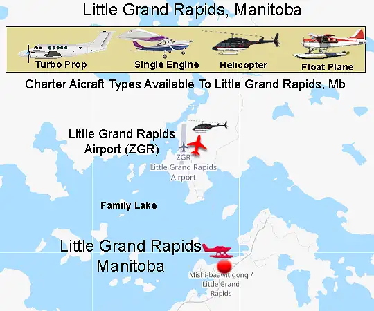 Little Grand Rapids Airport runway and terminal area